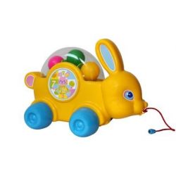 Polesie Tahací králík Bunny na kolečkách 31cm (síťka)  /+1  ****