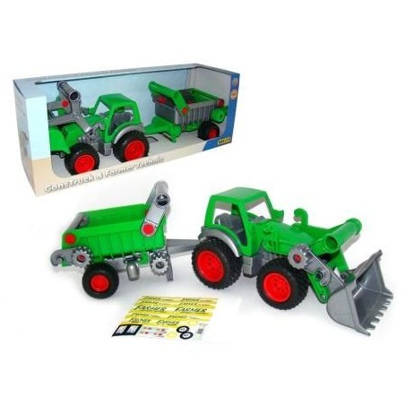 Traktor Farmář s lopatou a přívěsem 1 osa / +1 **** Traktor Farmář s lopatou a přívěsem 1 osa / +1 ****