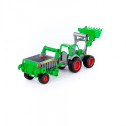 Traktor Farmář s lopatou a přívěsem 1 osa