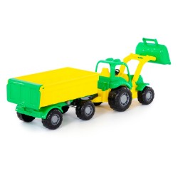 Machr - traktor nakladač s přívěsem č.1