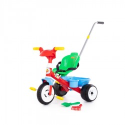 Dětská Tříkolka Baby Trike se zvukem, tyčí, pásy + díly 11 ks.