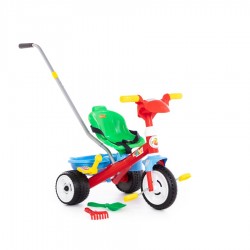 Dětská Tříkolka Baby Trike se zvukem, tyčí, pásy + díly 11 ks.