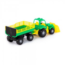 Traktor Silas s přívěsem č.2 a lžící