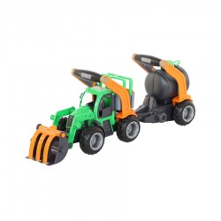 Traktor GripTruck s pluhem a cisternou  /+1  ****
