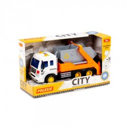 City, auto kontejnerové na setrvačník (se světlem a zvukem)