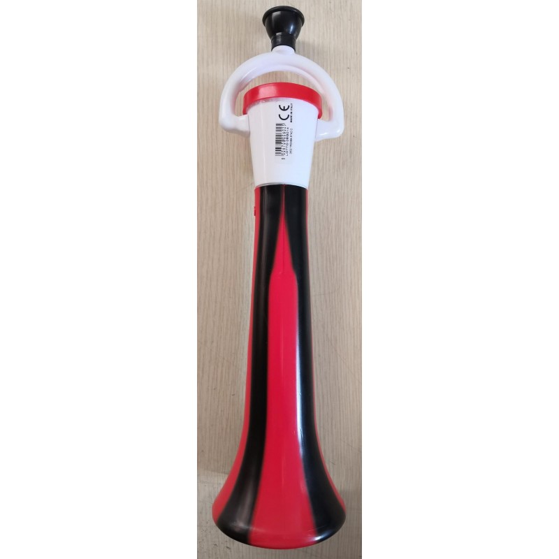 Trumpeta na fandění, červeno - černá, délka 40 cm