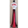 Trumpeta na fandění, červeno - černá, délka 40 cm