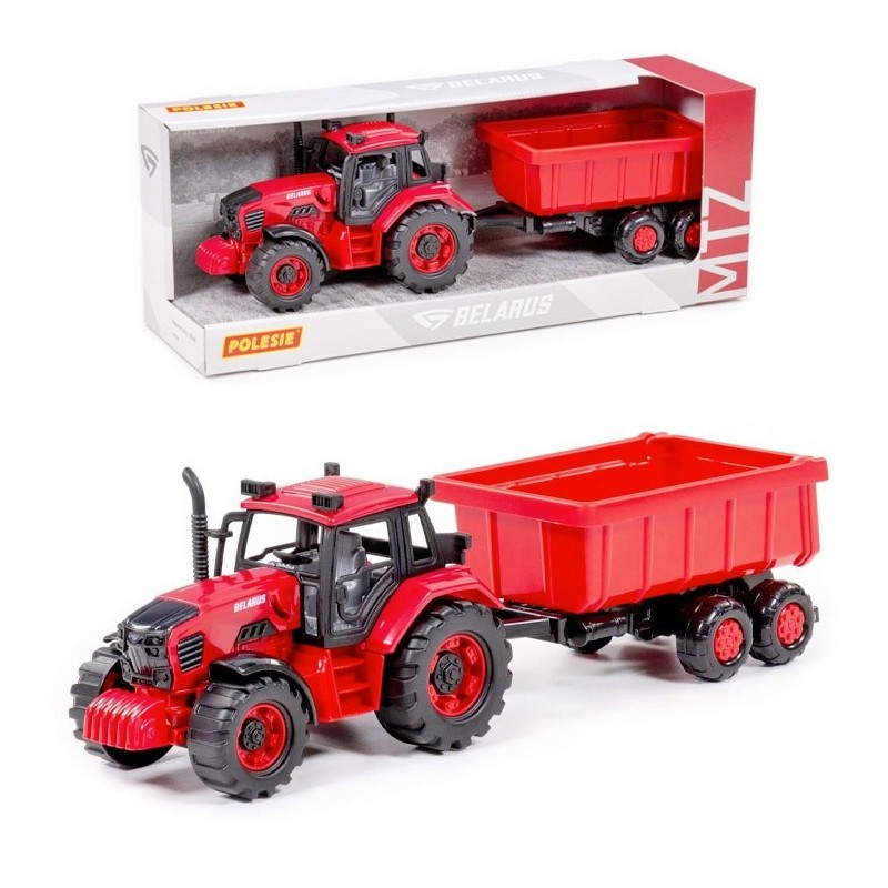 Dětský Traktor Belarus s přívěsem