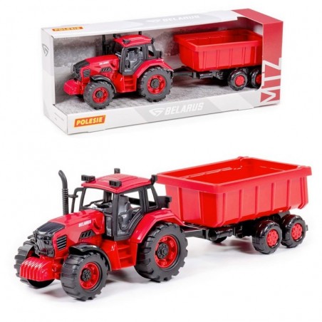 Dětský Traktor Belarus s přívěsem