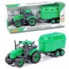Dětský Traktor "Progres" s přívěsem pro živá zvířata, na setrvačník