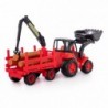 Dětský Traktor Šampion s rypadlem a přívěsem lesnickým