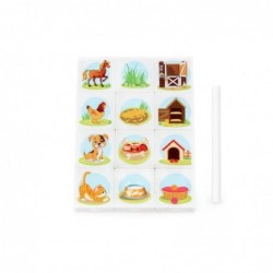 Desková hra Přiřazovací puzzle Domácí zvířátka, 12 dílů
