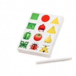 Desková hra Přiřazovací puzzle Barvy a tvary, 12 dílů