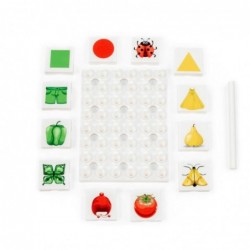 Desková hra Přiřazovací puzzle Barvy a tvary, 12 dílů