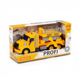 Dětské auto Profi se zvedací plošinou na setrvačník (se světlem a zvukem)