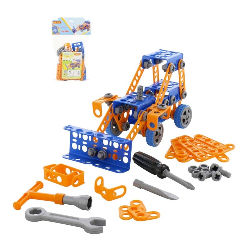 Stavebnice Mladý inženýr, traktor nakladač č.1