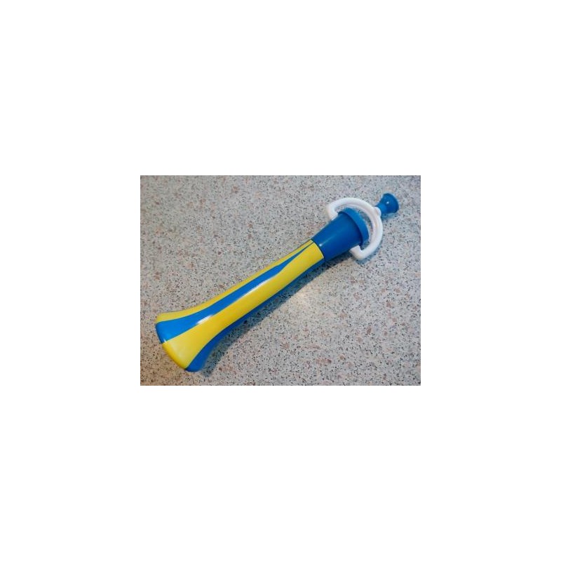 Trumpeta na fandění, modro-žlutá, délka 40 cm