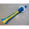 Trumpeta na fandění, modro-žlutá, délka 40 cm